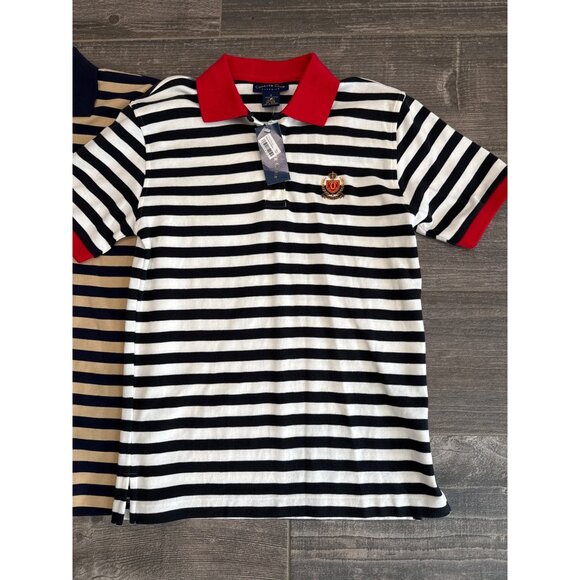 Charter Club Classics Womens (2) Striped Polos size SMALL NEW - Picture 2 of 3